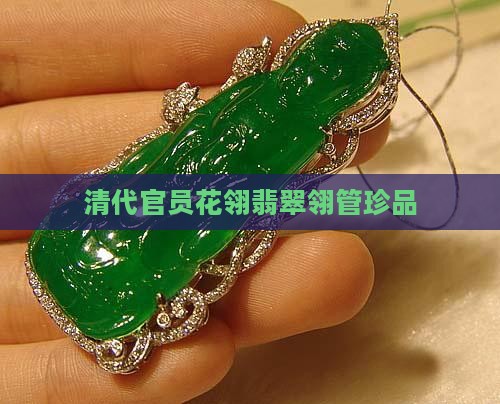 清代官员花翎翡翠翎管珍品