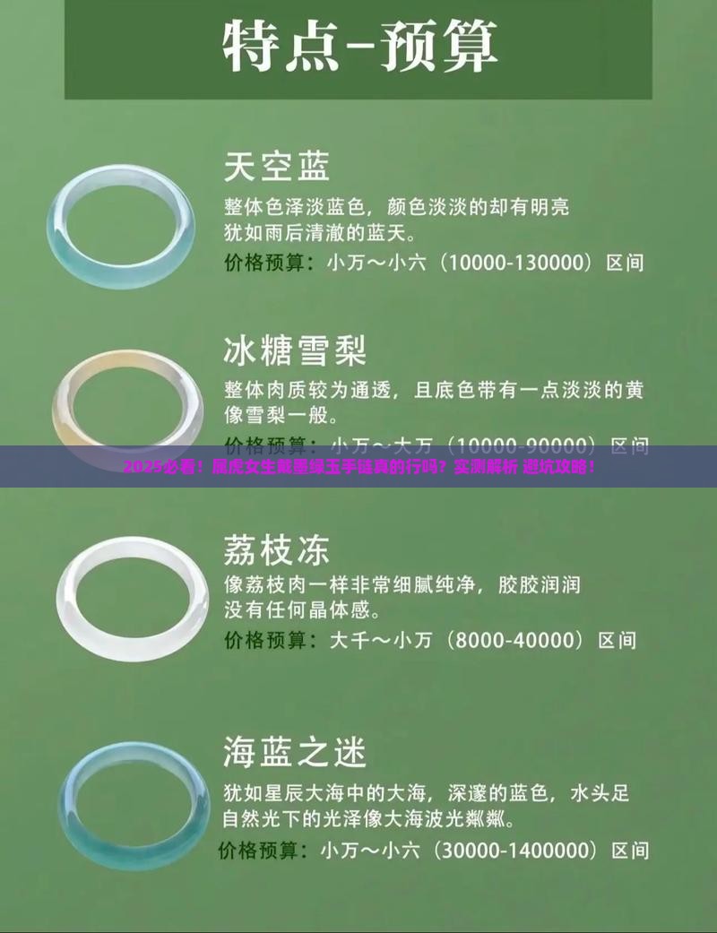 属虎戴墨绿色玉石手链可以吗女