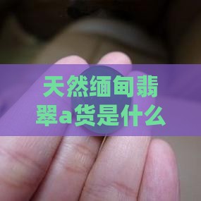 天然缅甸翡翠a货是什么