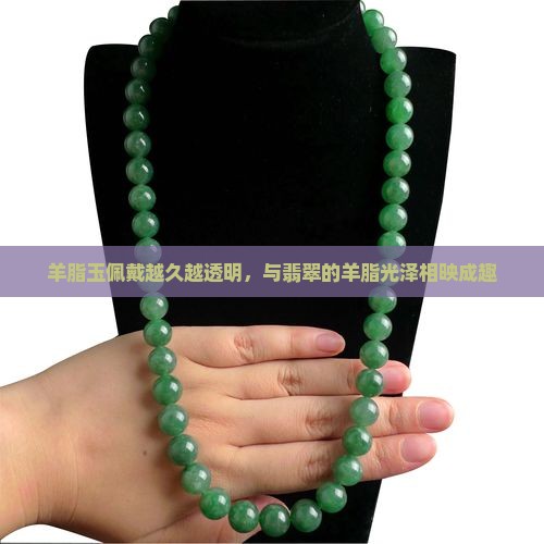 羊脂玉佩戴越久越透明，与翡翠的羊脂光泽相映成趣