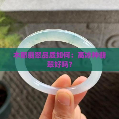 木那翡翠品质如何：高冰种翡翠好吗？