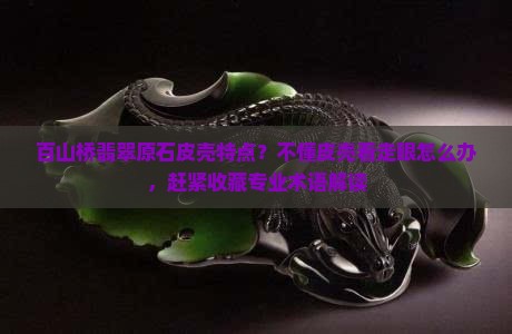 百山桥翡翠原石皮壳特点？不懂皮壳看走眼怎么办，赶紧收藏专业术语解读
