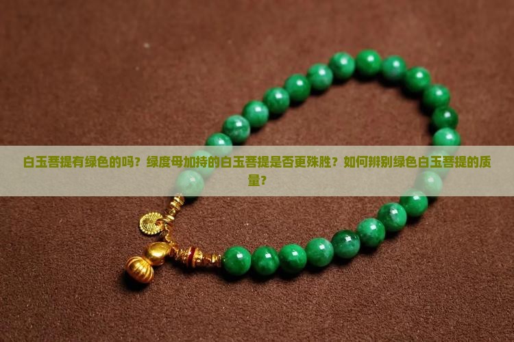 白玉菩提有绿色的吗？绿度母加持的白玉菩提是否更殊胜？如何辨别绿色白玉菩提的质量？