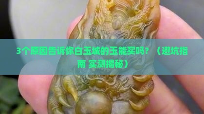 白玉城的玉能买吗