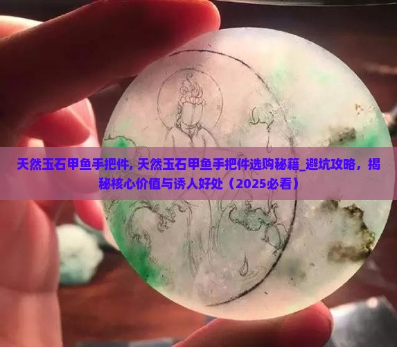 天然玉石甲鱼手把件