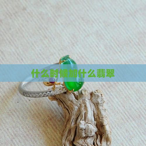 什么时候加翡翠