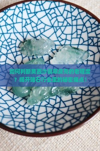 如何判断莫西沙翡翠皮壳的老程度？揭开赌石行业里的秘密痛点！