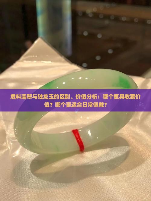 危料翡翠与独龙玉的区别、价值分析：哪个更具收藏价值？哪个更适合日常佩戴？