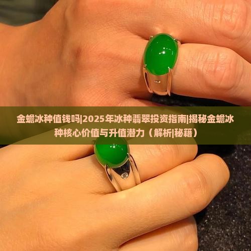 金蟾冰种值钱吗