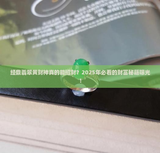 经鼎翡翠黄财神