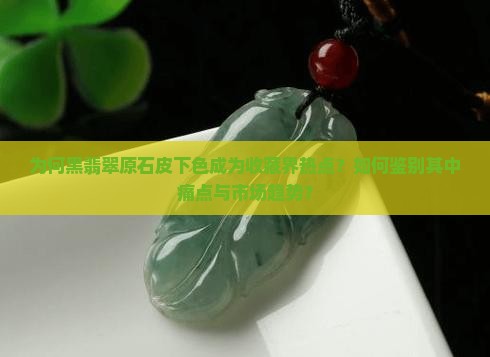为何黑翡翠原石皮下色成为收藏界热点？如何鉴别其中痛点与市场趋势？