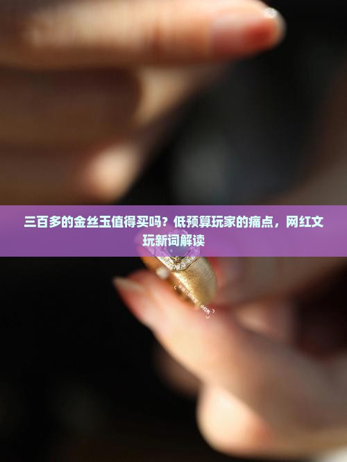 三百多的金丝玉值得买吗？低预算玩家的痛点，网红文玩新词解读