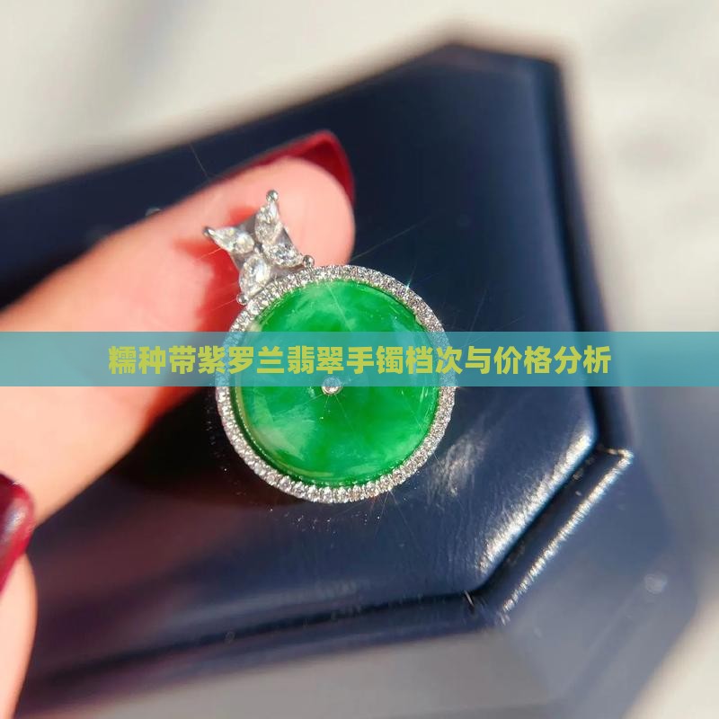 糯种带紫罗兰翡翠手镯档次与价格分析