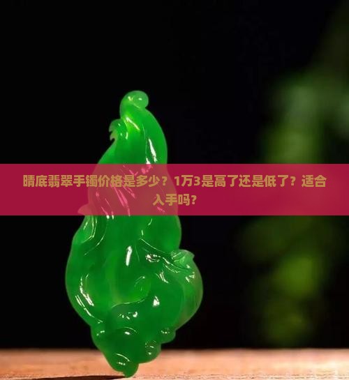 晴底翡翠手镯价格是多少？1万3是高了还是低了？适合入手吗？