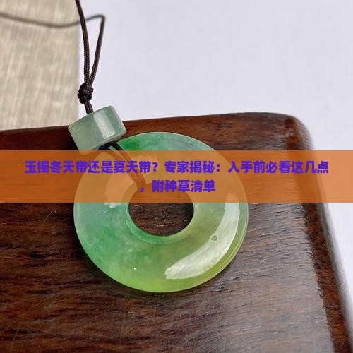 玉镯冬天带还是夏天带？专家揭秘：入手前必看这几点，附种草清单