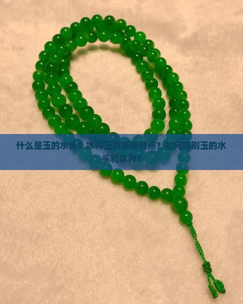 什么是玉的水头？冰种玉有哪些特点？如何辨别玉的水头和冰种？