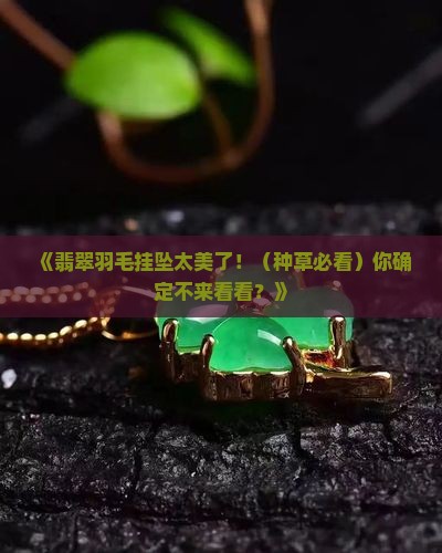 翡翠羽毛挂坠