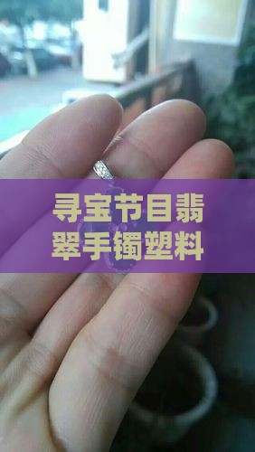 寻宝节目翡翠手镯塑料