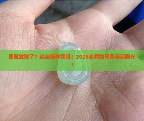 翡翠发财了博主