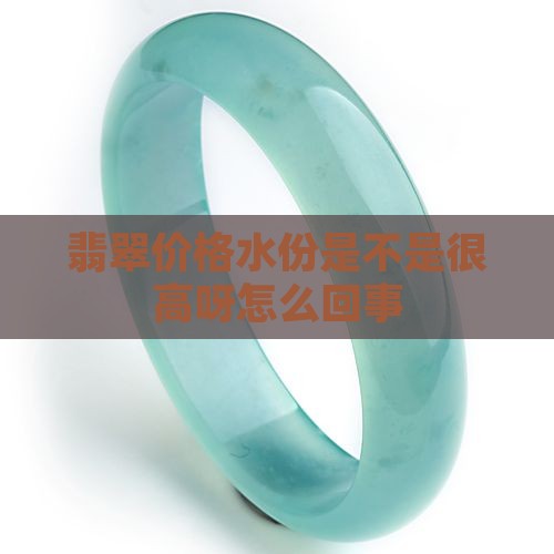 翡翠价格水份是不是很高呀