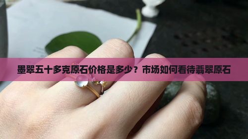 种水不好的五十多克墨翠原石现在值多少钱