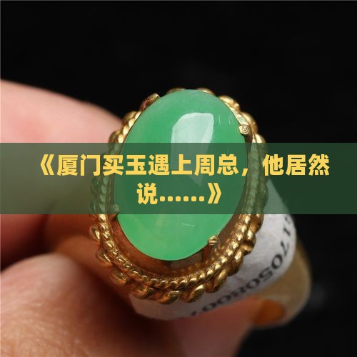 厦门买玉周总