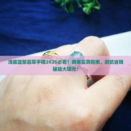 浅底蓝紫翡翠手镯