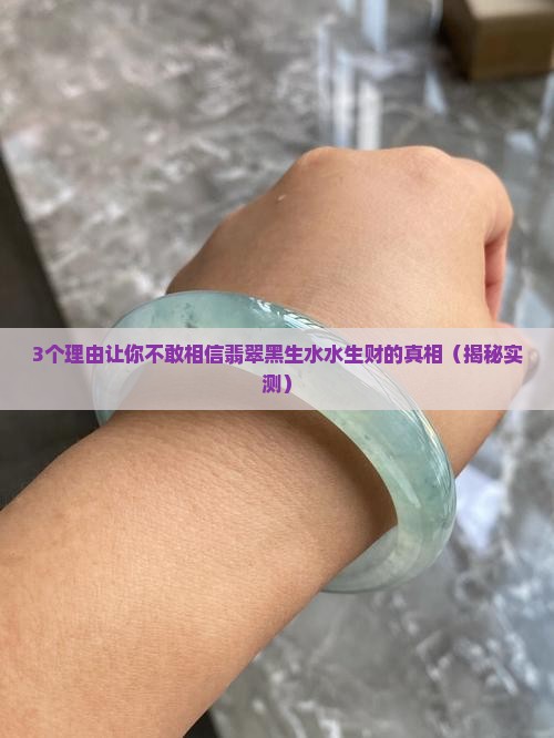 翡翠黑生水水生财