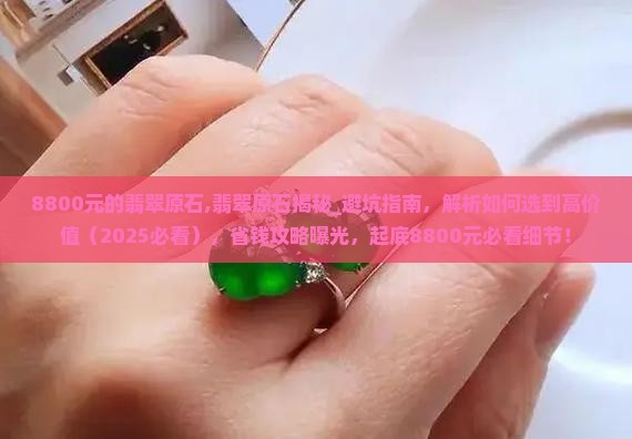 8800元的翡翠原石