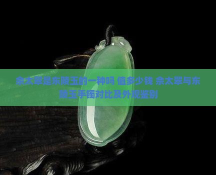 佘太翠是东陵玉的一种吗 值多少钱 佘太翠与东陵玉手镯对比及外观鉴别