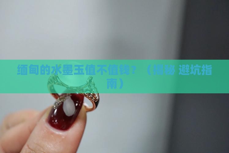缅甸的水墨玉是什么玉有价值吗 缅甸的水墨玉是什么玉有价值吗