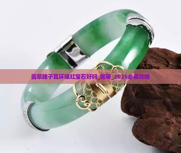 翡翠牌子耳环镶红宝石好吗