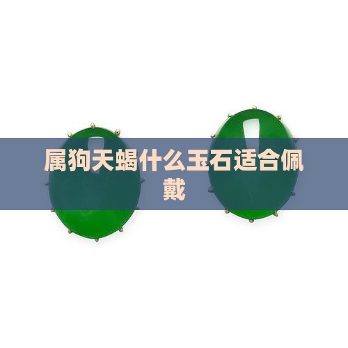 属狗天蝎带什么玉石好一点呢