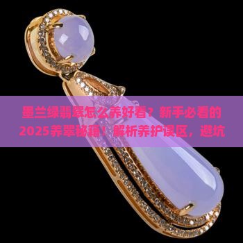 墨兰绿翡翠怎么养好看