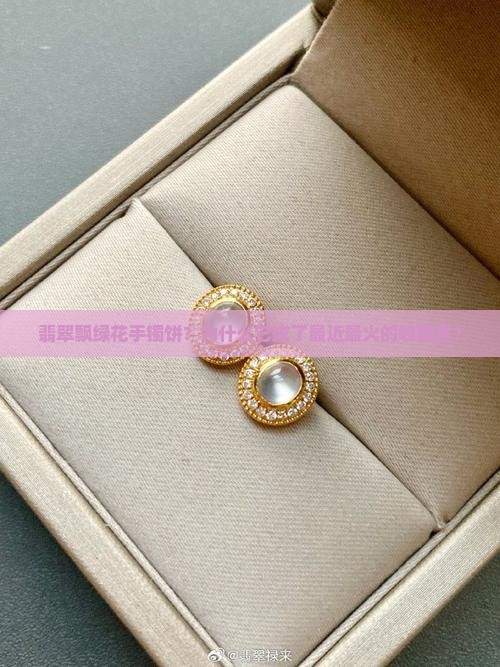 翡翠飘绿花手镯饼