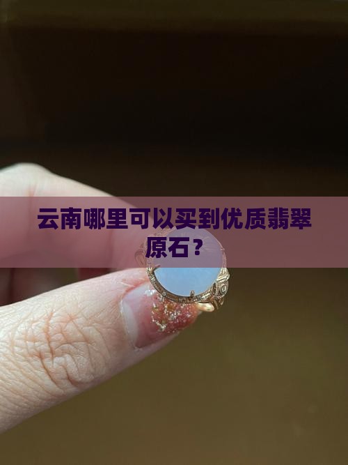 云南哪里可以买到优质翡翠原石？