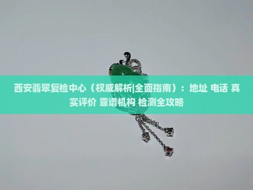 西安翡翠复检中心