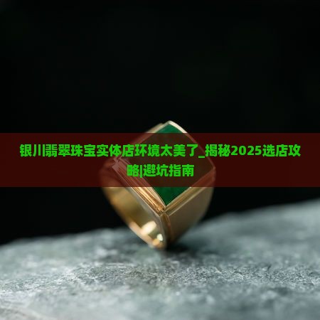 银川翡翠珠宝实体店环境太美了
