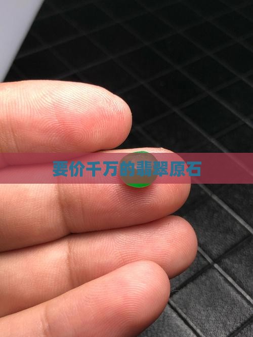 要价三千万的翡翠原石