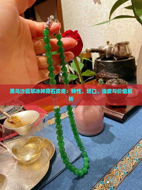 黑乌沙翡翠冰种原石皮壳
