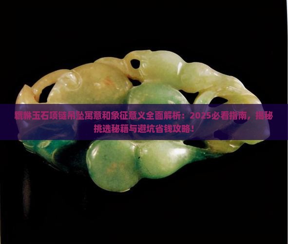 貔貅玉石项链吊坠寓意和象征意义
