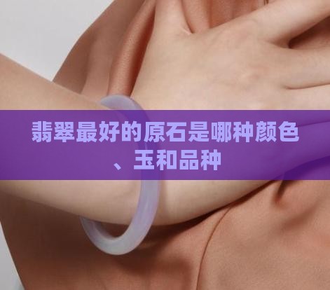 翡翠最好的原石是哪种