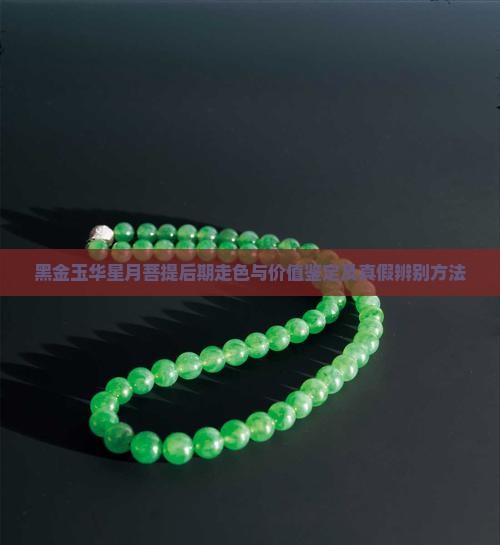 黑金玉华星月菩提后期走色与价值鉴定及真假辨别方法