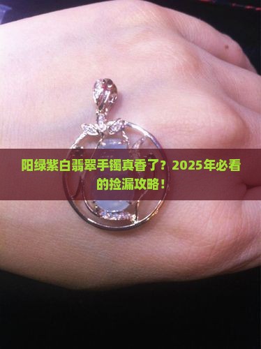 阳绿紫白翡翠手镯