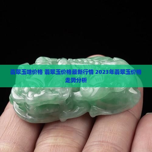 翡翠玉啥价格
