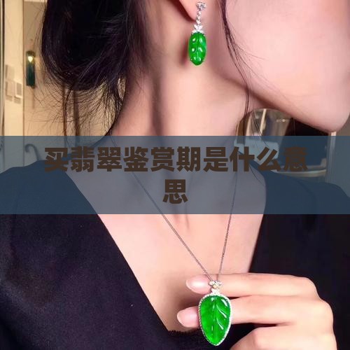 买翡翠鉴赏期是什么意思