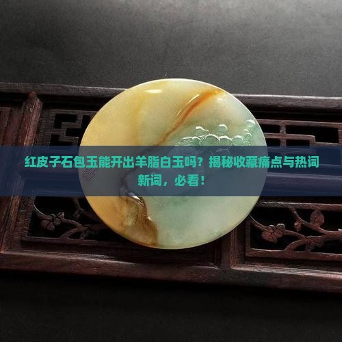 红皮子石包玉开出羊脂白玉