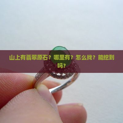 山上有翡翠原石？哪里有？怎么找？能挖到吗？