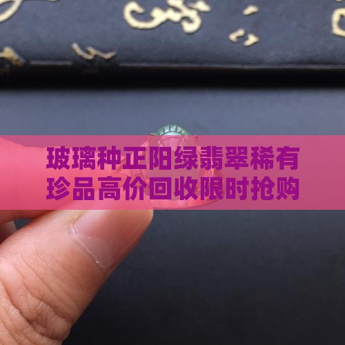 玻璃种正阳绿翡翠