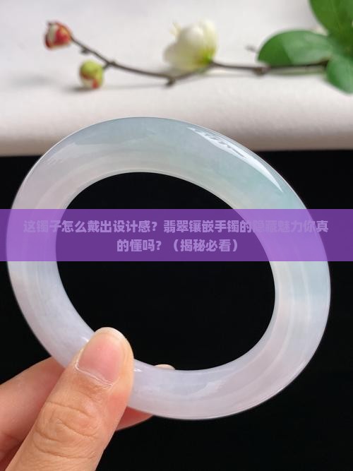 设计感十足翡翠镶嵌手镯
